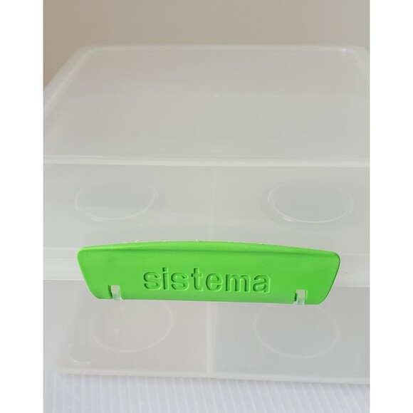 Sistema Lunch Pack Cube Box Container 2L divided Lot Of 2 Food Storage - Picture 2 of 8